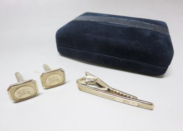 バーバリー BURBERRY ネクタイピン カフス セット 中古6福58