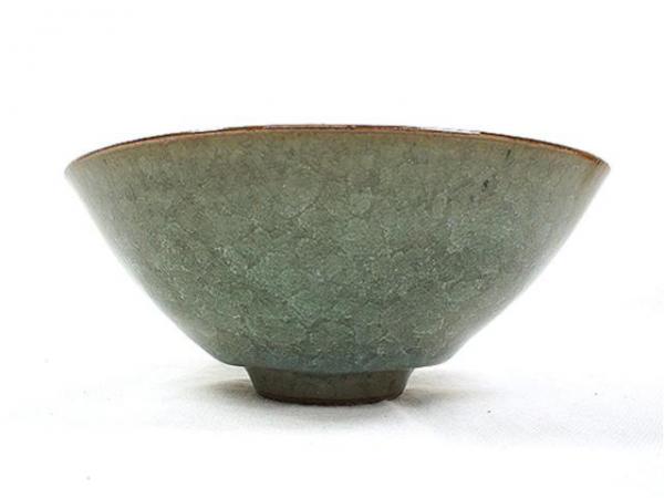 青磁碗　方山窯　髙橋和三郎 作 1円～☆方山窯/高橋和三郎作 青磁茶碗 ☆美品☆ ab0339(青磁)｜売買