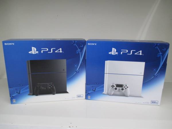 未使用　PS4　CUH-1200A　500GB　白・黒　2台セット