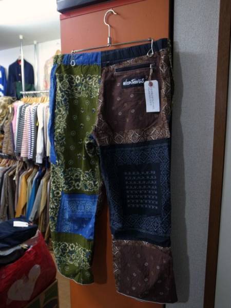 WILDTHNGS ワイルドシングス バンダナ柄クロップドパンツ M