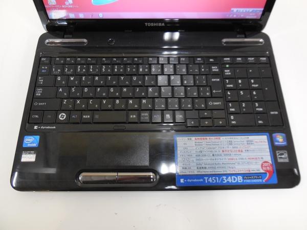 DynaBook T451/34DB Celeron B800/4GB/640GB/15.6型/Win7 現状☆