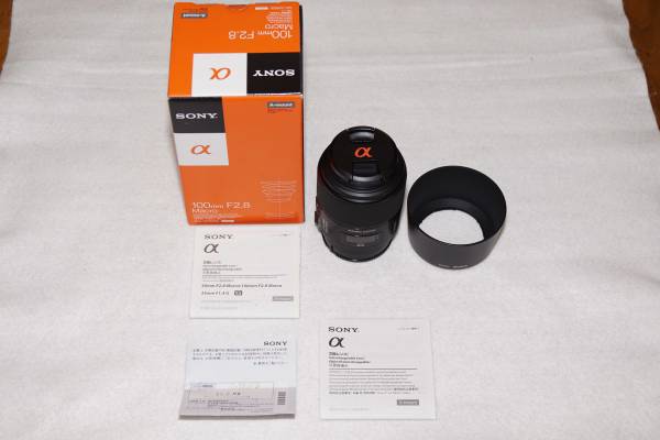 新品同様 保証10か月 ソニー 100mm F2.8 Macro SAL100M28 マクロ