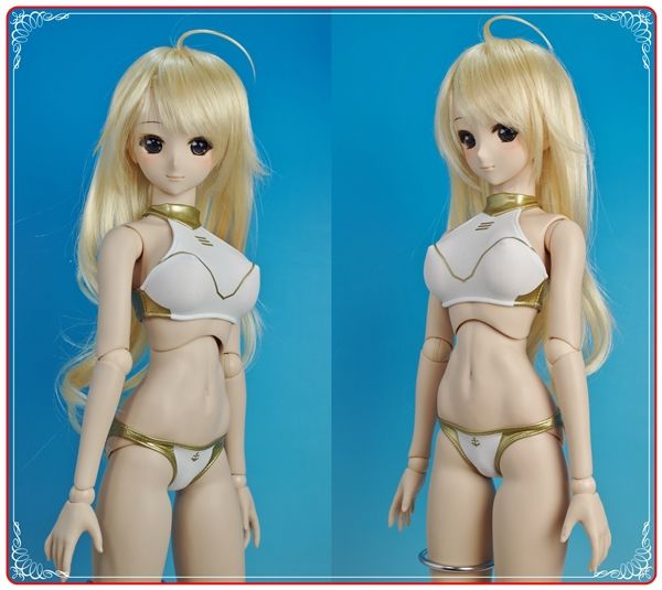 ★ＤＤドルフィードリーム　ＣＭ水着　ホワイト＆ゴールド★