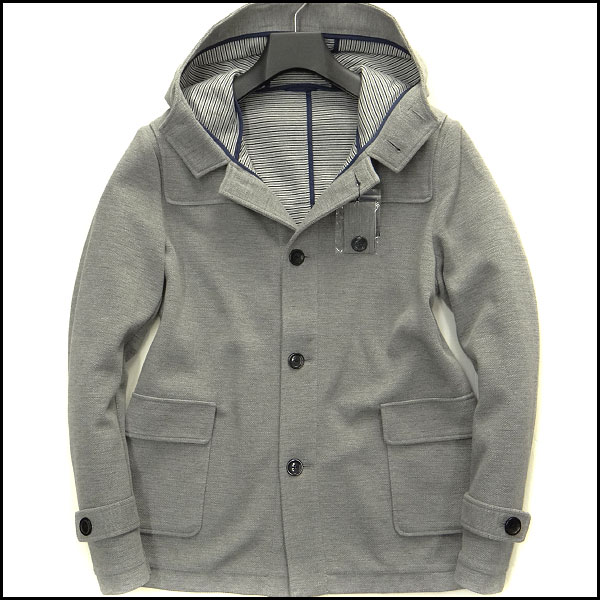 新品 ニューヨーカー 鹿の子ジャージーダッフルブルゾンL灰23019