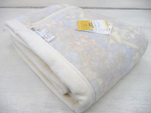 新品 綿毛布 西川 シングル 綿100％ 厚め ボリューム 格安 即決