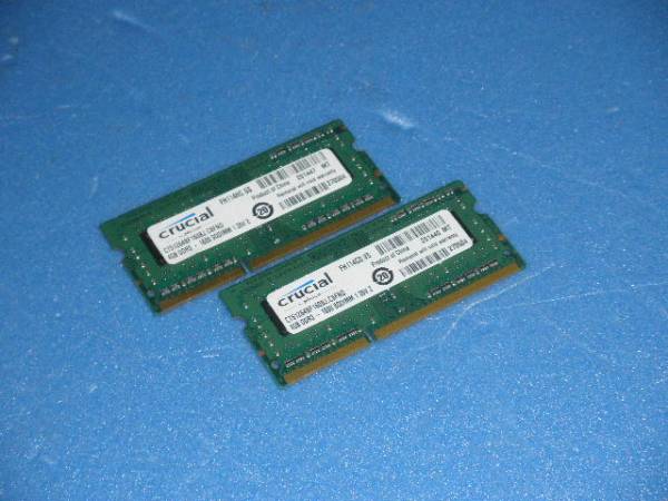 ★Crucial DDR3 PC3-12800 4GB 2枚組 【CT51264BF160BJ】⑧