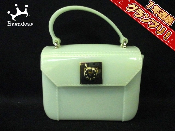 フルラ ハンドバッグ キャンディバッグ ライトグリーン ラバー