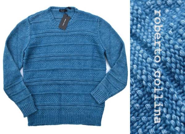 新品4.8万【ロベルトコリーナ】最上級!洒脱な大人のシルクニット