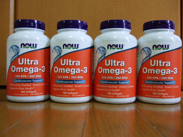 Now社 ウルトラオメガ3 EPA500/DHA250 720錠(180粒x4個) 腸溶性