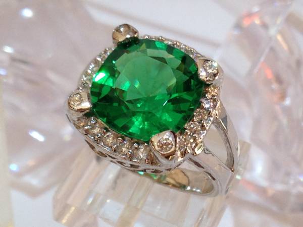 ★シルバー925 6ct エメラルド 指輪*リング 14号 新品*美品 ASP