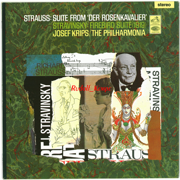 英HMV ASD　R・シュトラウス「ばらの騎士」組曲　クリップス