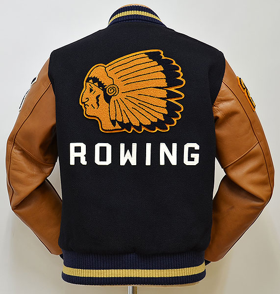 リアルマッコイズ 新品 MJ14141 袖革スタジャン 38 #W3120