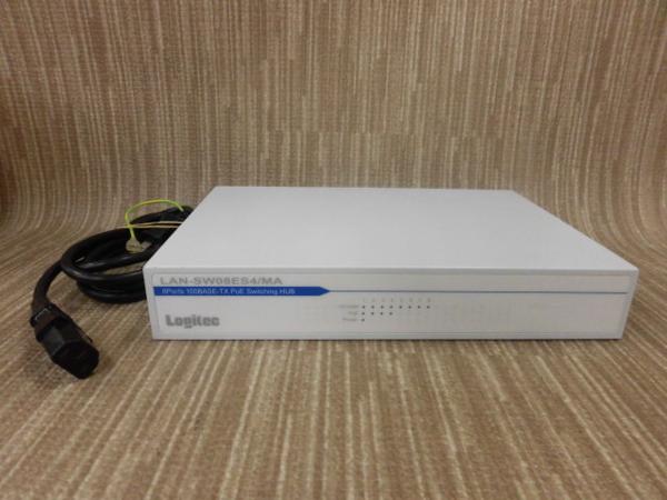 AF 6655) 保証有 Logiteｃ LAN-SW08ES4/MA　ＰｏＥ対応 お買得!
