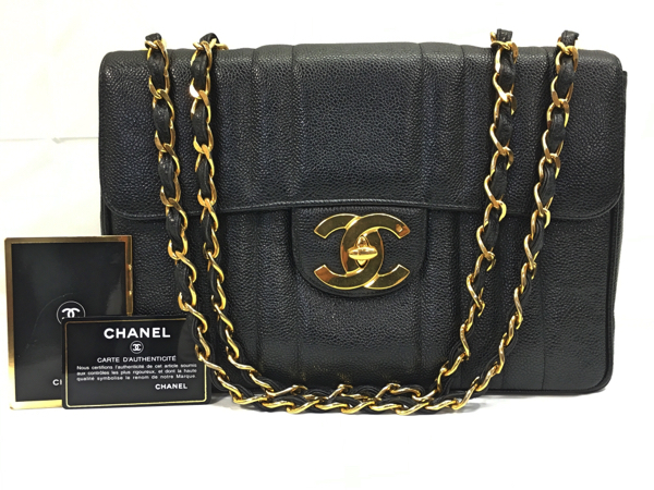 【シャネル/マドモアゼル】 デカマト Wチェーン ショルダー ★