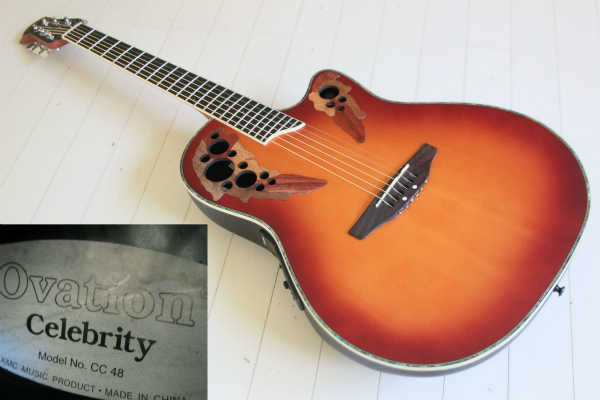 極美品【Ovation Celebrity CC-48 HB】純正ソフトケース付属 楽器