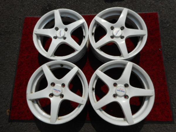 希少？スズキスポーツ 5j +45 PCD100 15インチ 4本 10044 スズキスポーツ 5J-15 +45 100-4H 中古 ホイール 4穴 【公式通販】