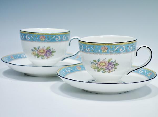 05120【ウェッジウッド】ラニーミード カップ&ソーサー ペア 2P