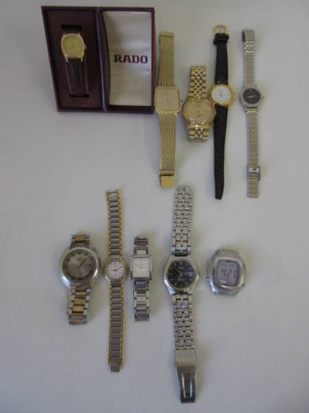 〇腕時計 メンズ・レディース10点 ラドー/セイコー/シチズン等