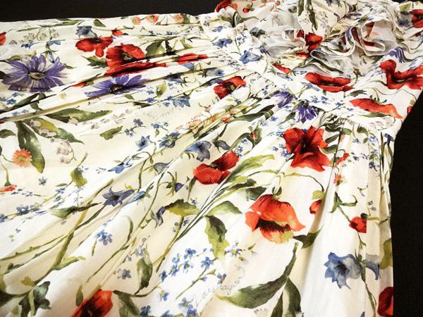 ☆美品 ロイスクレヨン/ノースリーブ花柄ラッフルワンピースx580