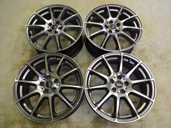 1円A-TECHシュナイダー 7J-17 off+48 pcd100/5H ホイールのみ4本