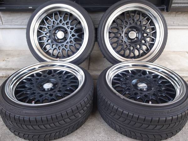 PCD100/5H WORK seekar 17×9J スタンス系ひっぱり 205/40R17