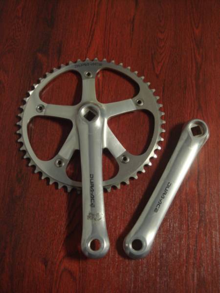 競輪 njs dura ace ピストクランク 165mm NJS 競輪 DURA-ACE クランク
