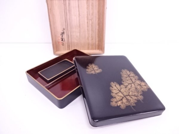 漆工芸 漆器 硯箱 新品 輪島塗 文箱 文庫 硯箱 青貝 螺鈿 牡丹 天然木 漆