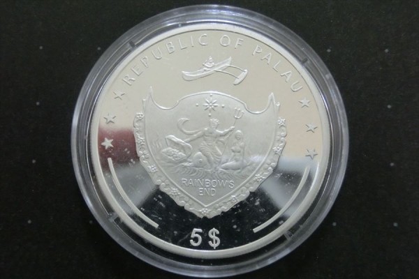 C50●パラオ共和国発行 終戦70周年記念 戦艦大和公式カラー貨幣