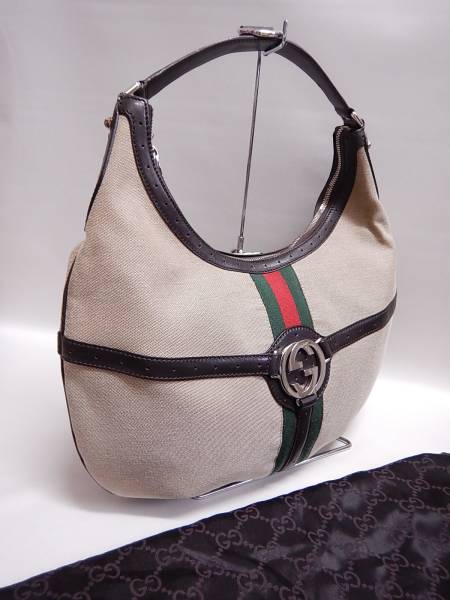 ■GUCCI グッチGG柄 シェリーライン ワンショルダーバッグ■5-29