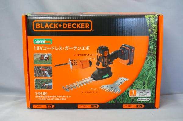 未使用品 BLACK&DECKER 18Vコードレス・ガーデンエボ GEVO183N