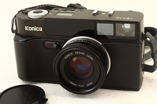 極上品◇KONICAコニカ HEXAR ブラック 35mm F2.0◇2159 コニカ レンジ