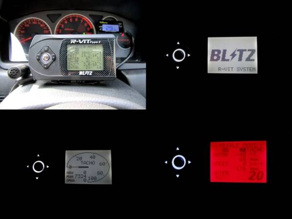 R-VIT マルチモニター ★ CT9Aエボ OBD ★ BLITZ ブリッツ