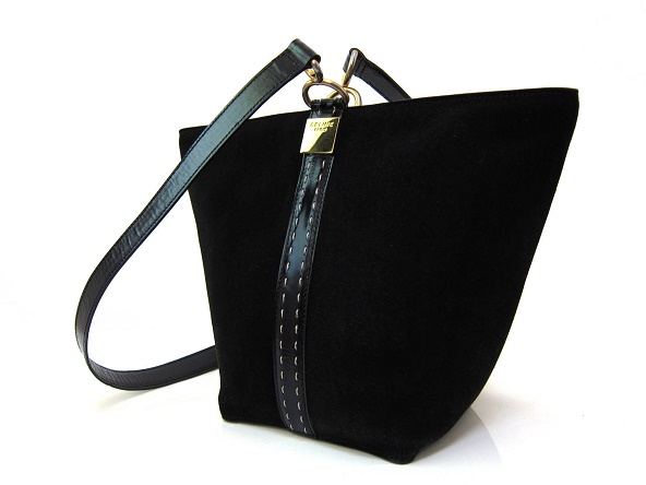 セリーヌ CELINE オールドセリーヌ ヴィンテージ レザー×スエード ミニ 