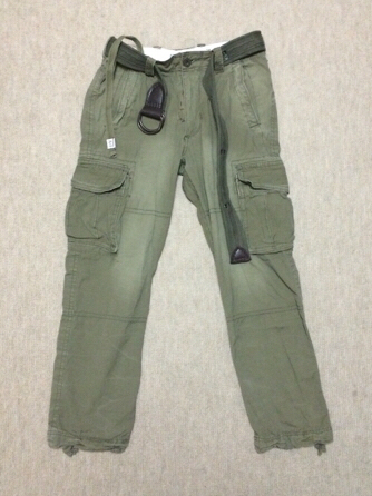 【新品】Abercrombie & Fitch ミリタリーカーゴパンツ