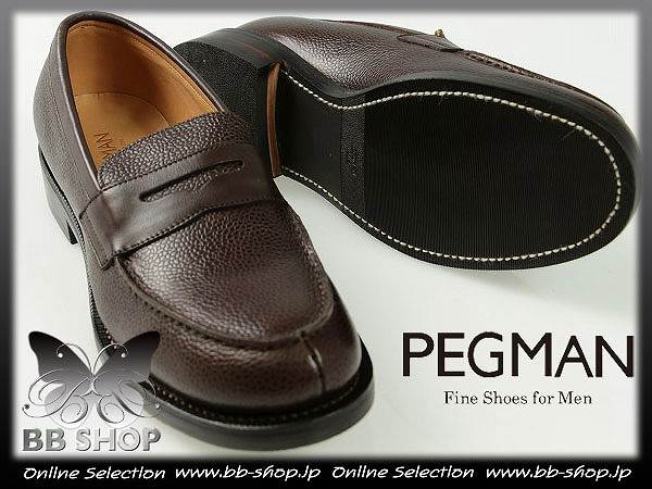 ◆6973◆定3.9万PEGMAN ペグマン新品牛革ローファーシューズ25.0