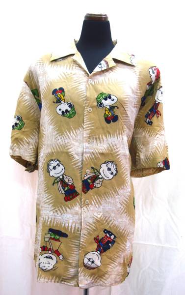 カステルバジャック コラボ PEANUTS スヌーピーx総柄 ★シャツ