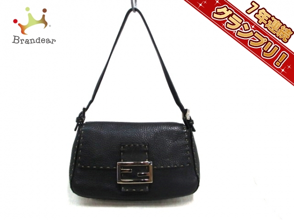 フェンディ ハンドバッグ セレリア/マンマバケット 黒 レザー