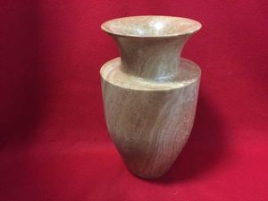 美品】花器壷石彫高麗大理石置物インテリア工芸品美術品A1169