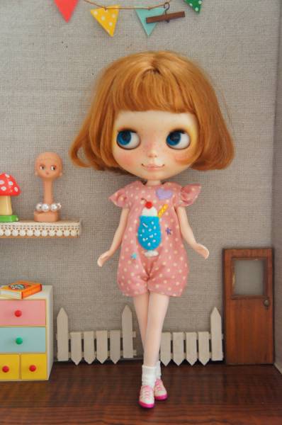 ハンドメイド ブライス blythe OF クリームソーダサロぺ PK