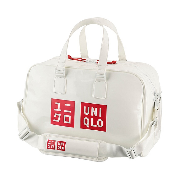 ユニクロ 新品 エナメルバッグ 白 錦織 圭 未使用タグ付きユニクロ