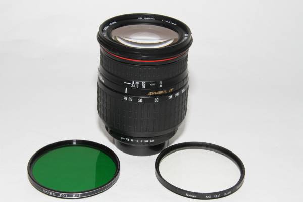 中古SIGMA DL HYPERZOOM28-300㎜3.5-6.3フィルター，Rキャップ付