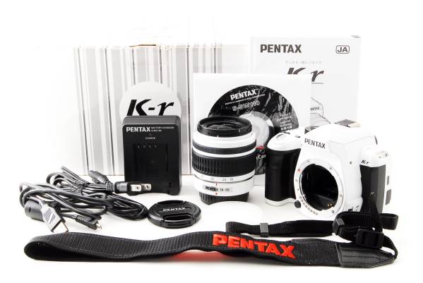 PENTAX 18-55mm ズームレンズ AL WR 白色 極上品 ペンタックス PENTAX K-r smc DA L 18-55mm F3.5-5.6 AL Pentax