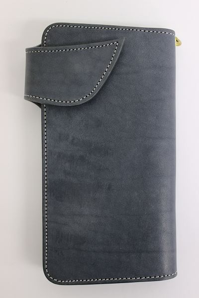 k7826/新品 革蛸 TYPE-R 姫路レザー 台形ロングウォレット 財布