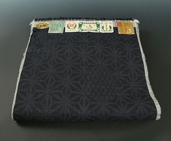 【和遊館】KTz003　仕立付！「結」印本場結城紬着尺　８０亀甲