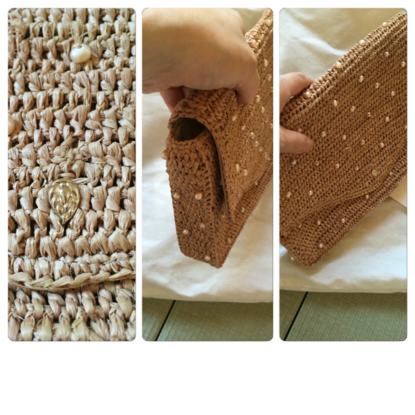 ヘレンカミンスキー ☆パールクラッチバッグ