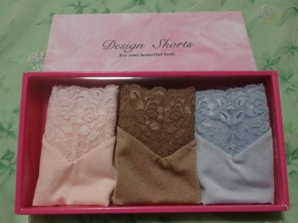 デザインショーツ L三色3枚箱入り 新品保管品 シャンロワール #6