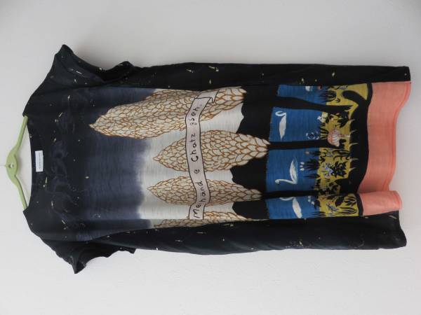 ★美品★ツモリチサト★スワンワンピース（ブラック）２