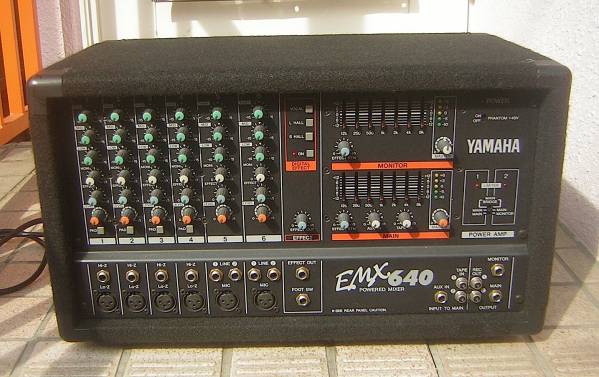 人気，正規品 ヤマハ/パワードミキサー/EMX640/200w×2/動作確認 YAMAHA