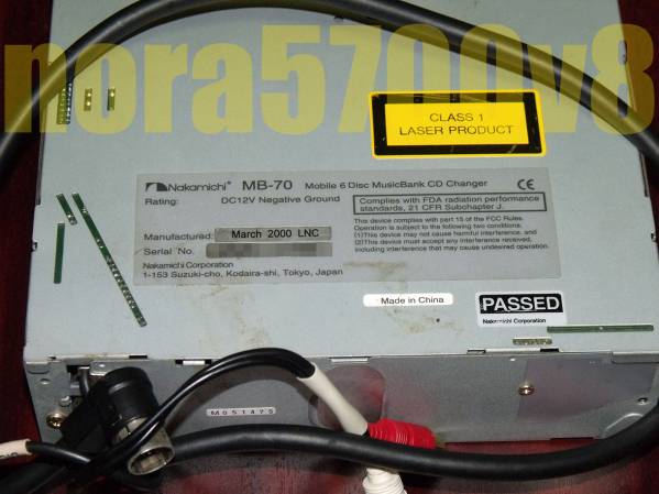 ☆ジャンク品 ナカミチのCDチェンジャー MB-70 Nakamichi ナカミチ MB