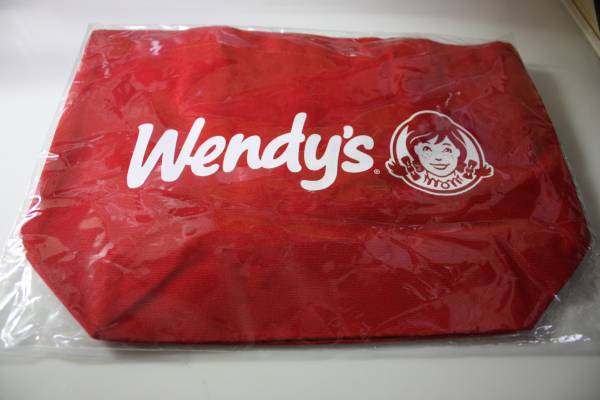 【☆ウェンディーズハンバーガー/トートバッグ】 鞄/赤色★限定